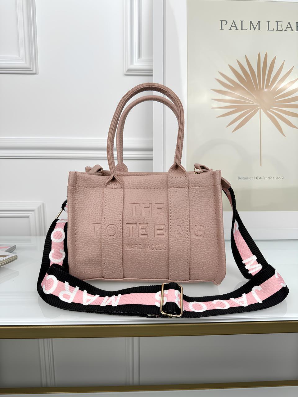 Сумка шоппер женская Розовый Marc Jacobs Tote Bag мини (2396428960)