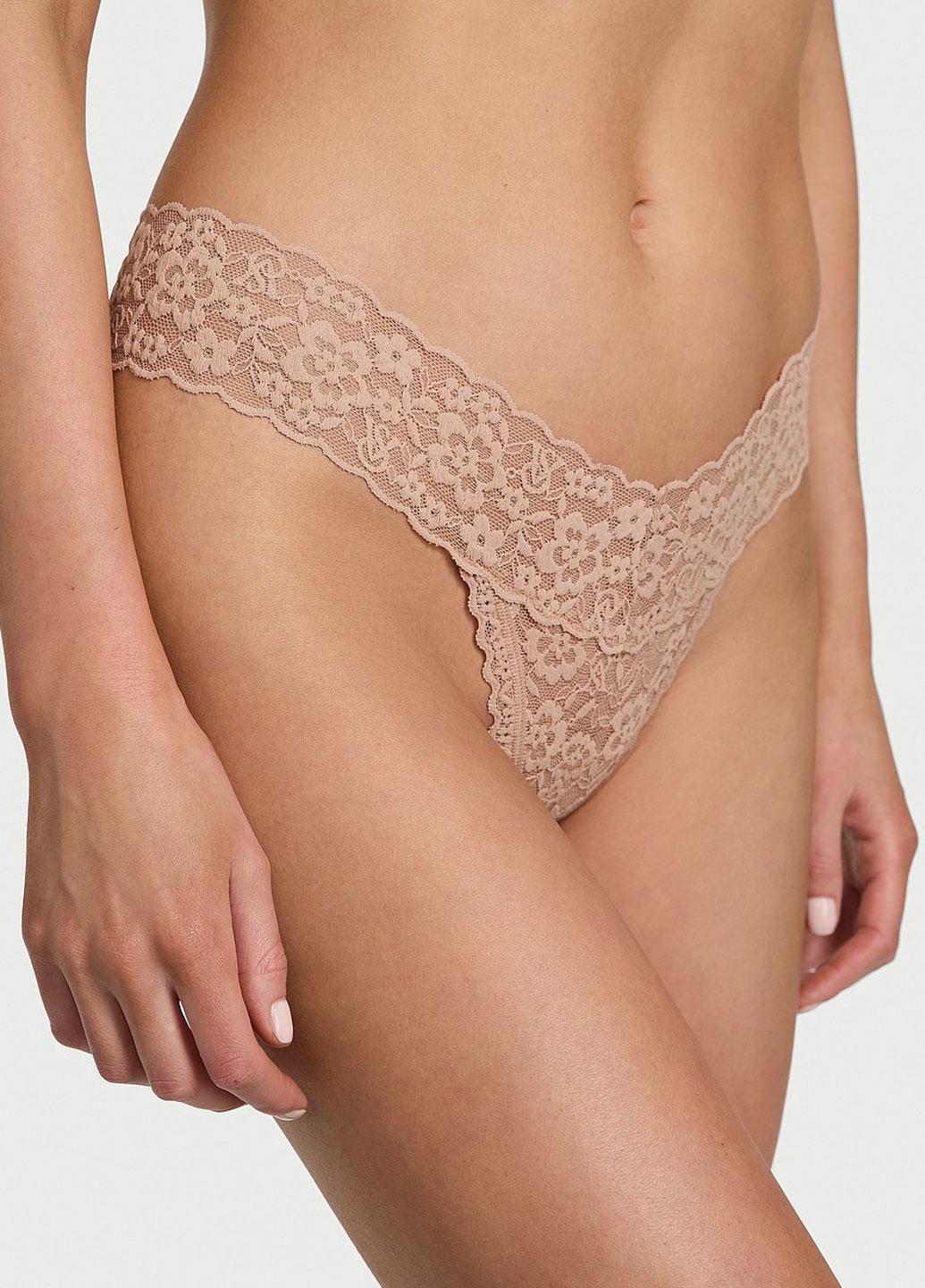 Трусики Victoria's Secret L Бежевый (356000419060SEQL)