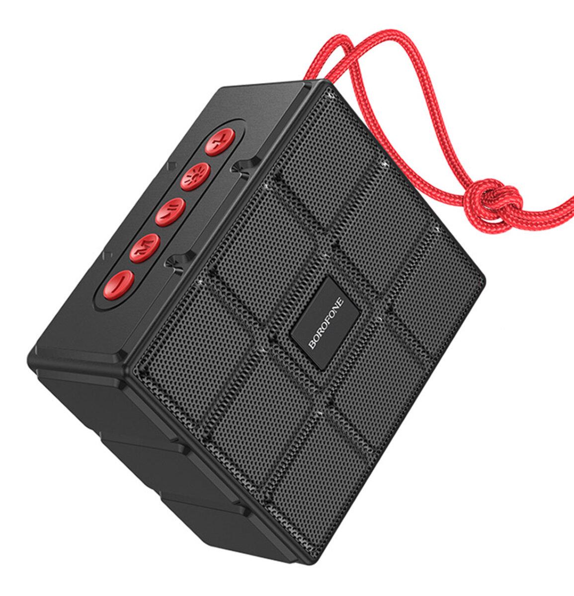 Портативна колонка Borofone BR16 LED Gage BT Black (BR16B)