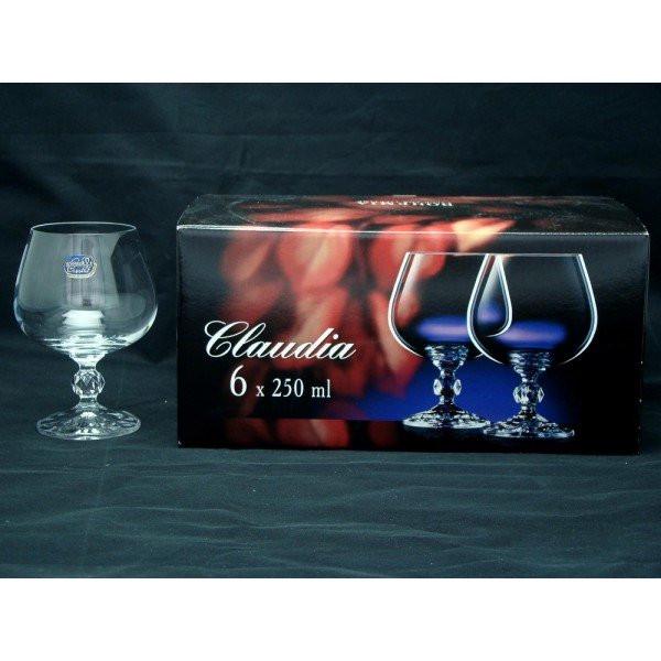 Набор бокалов для коньяка Bohemia Claudia 250 мл 6 шт. (40149/250) - фото 2 Набор бокалов для коньяка Bohemia Claudia 250 мл 6 шт. (40149/250) - фото 2