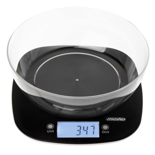 Весы кухонные Mesko MS 3179 с чашей до 5 кг Black