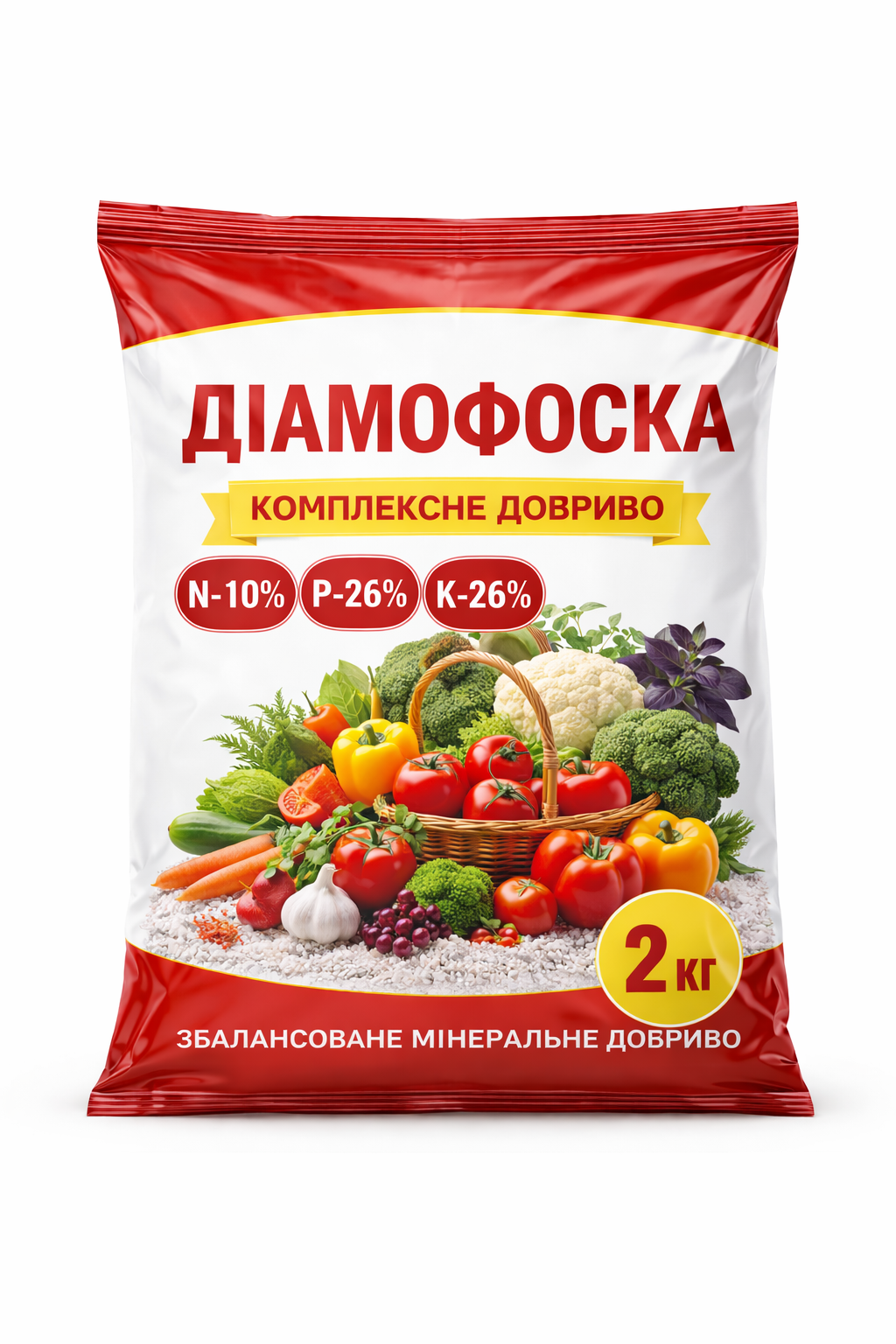 Диаммофоска минеральное удобрение 2 кг 10:26:26