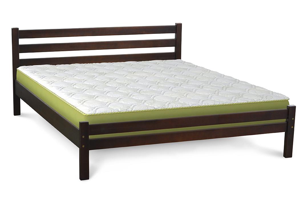 Ліжко дерев'яне Престиж Еко 160х200 см Горіх темний - фото 1