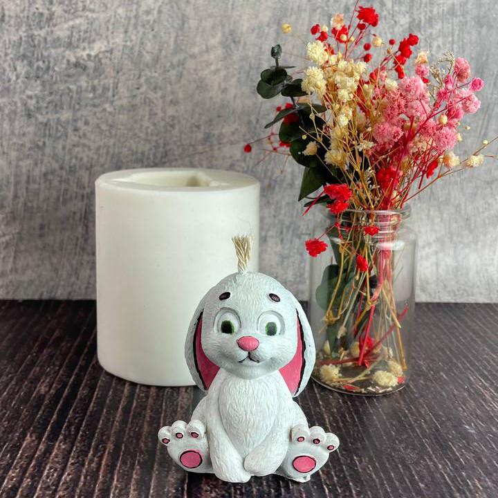 Форма для свечей Зайчик силиконовая (1418) Форма для свечей Зайчик силиконовая (1418)