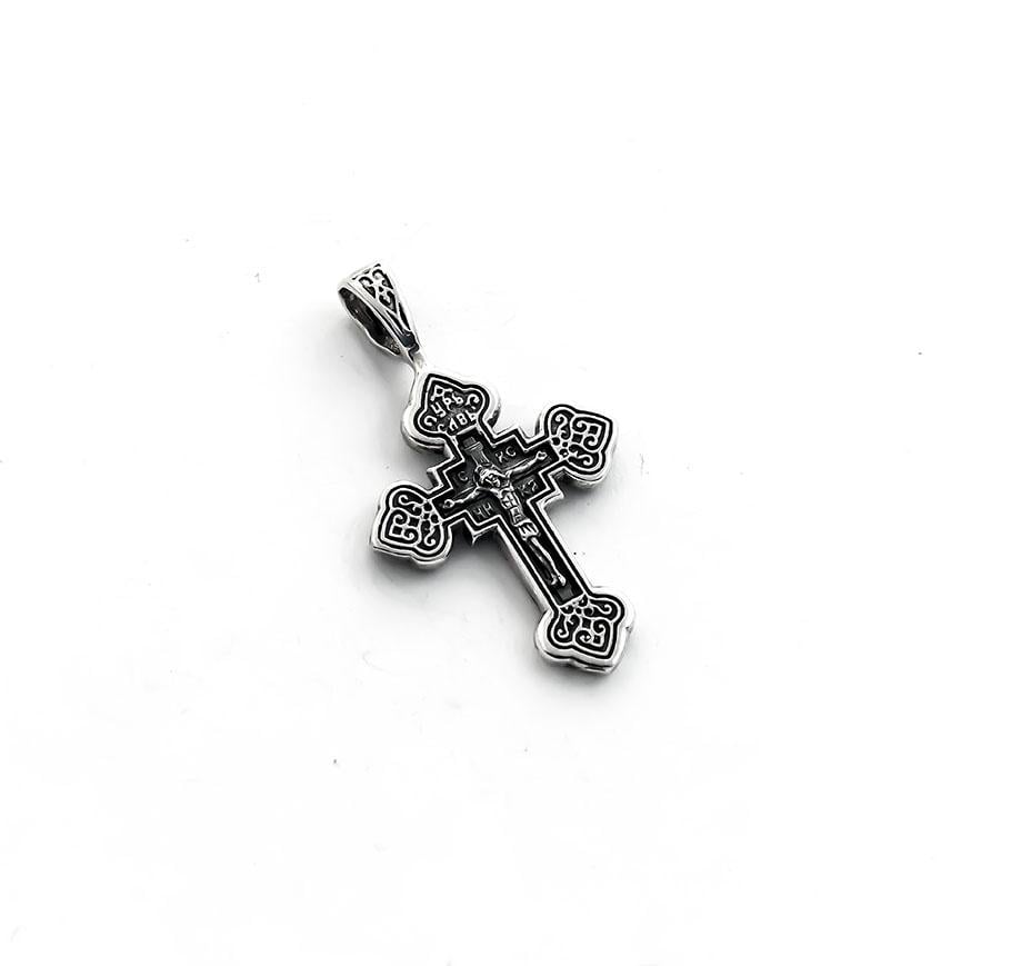 Кулон крест Maxi Silver 7539 Спаси и сохрани (87539)