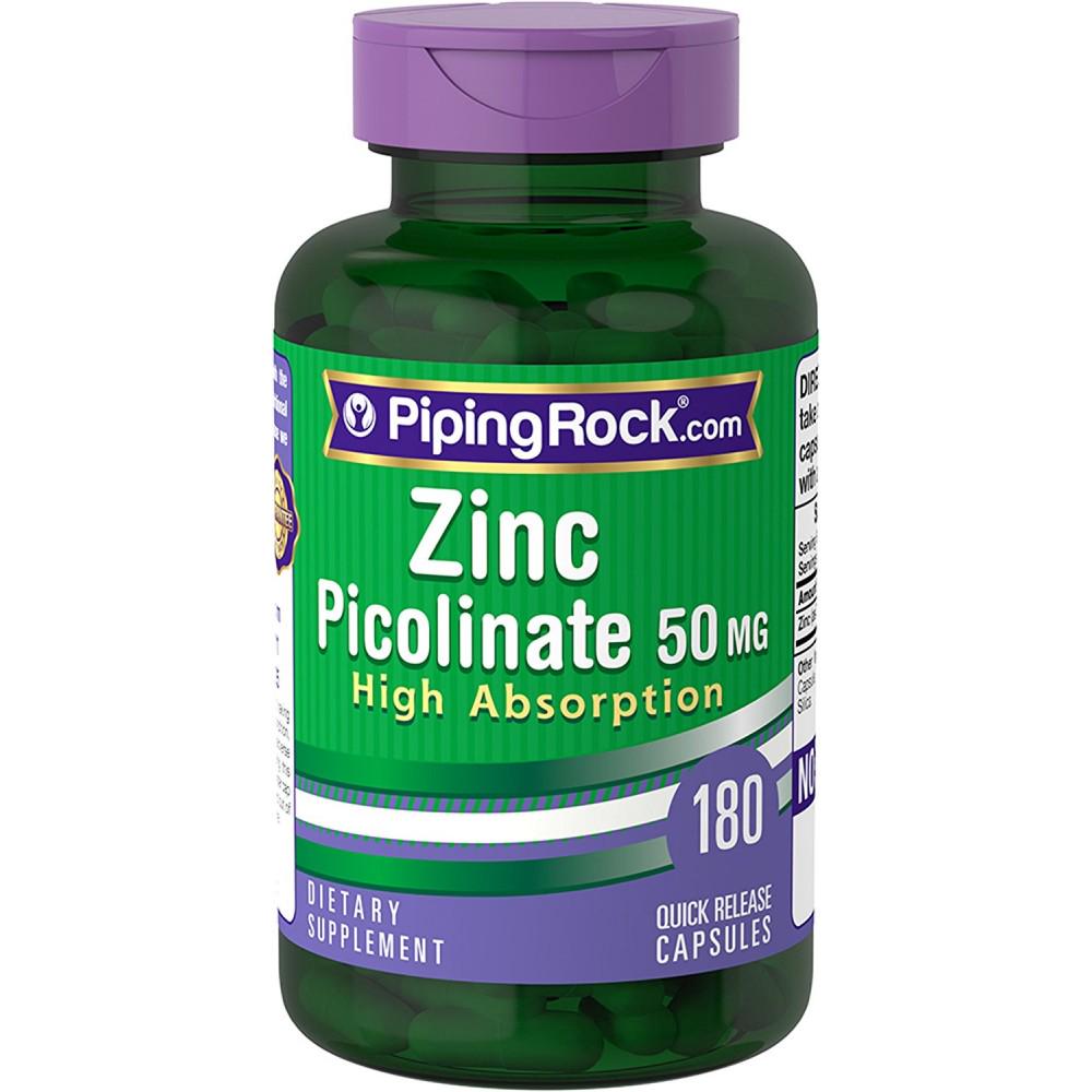 Цинк пиколинат Piping Rock Zinc Picolinate 50 mg 180 Capsules