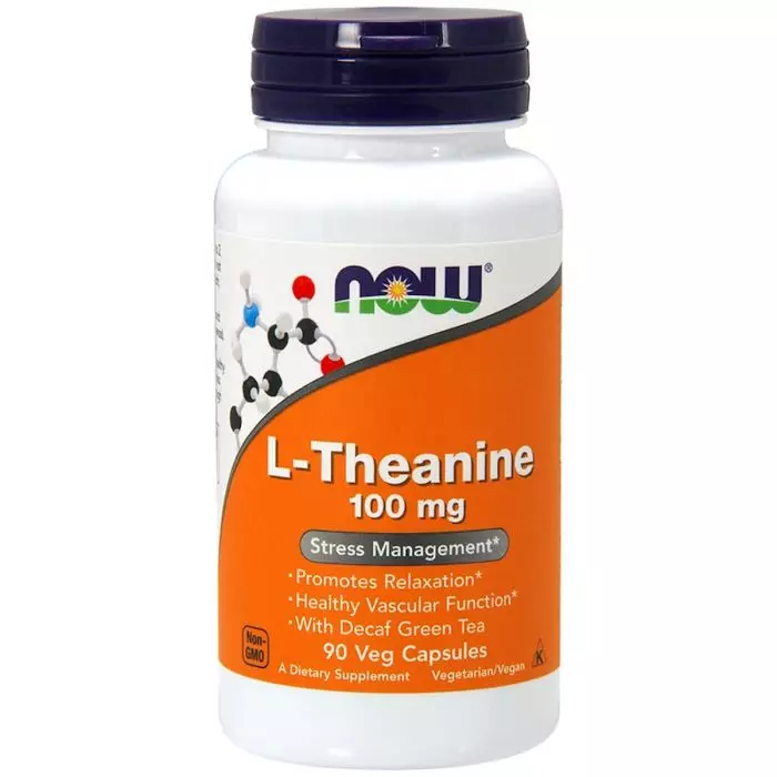 L-теанін Now Foods L-Theanine 100 мг 90 капсул (NF0145)