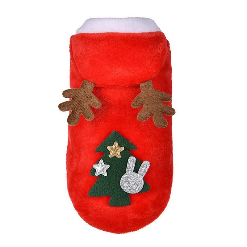 Толстовка для собак/кошек SANTA XS Red