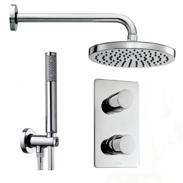 Душова система прихованого типу Bossini KIT COSMO250 ZEN MIXER Хром (147425)
