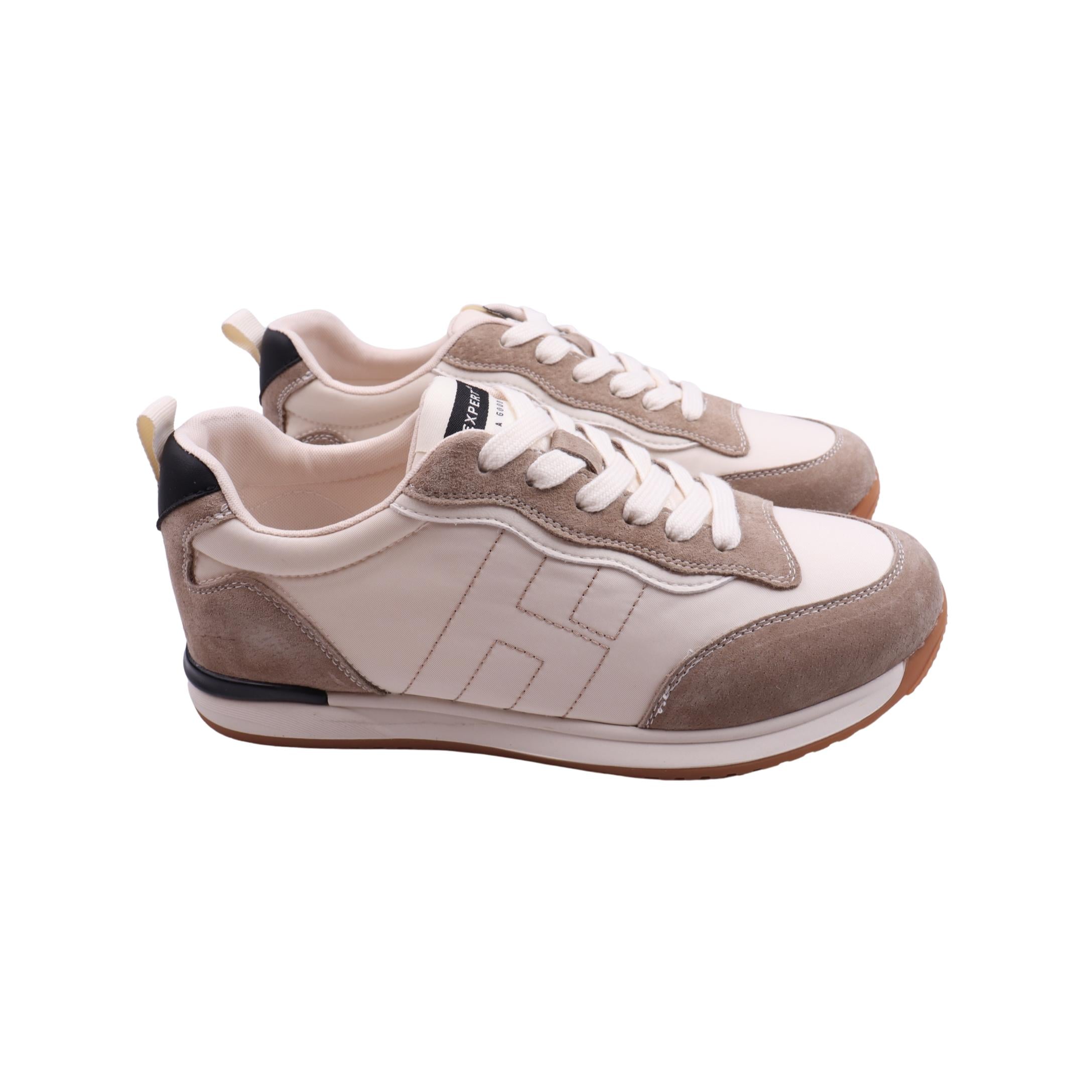 Кроссовки женские Li Fexpert из текстиля р. 38 Молочный (1217-23DK)