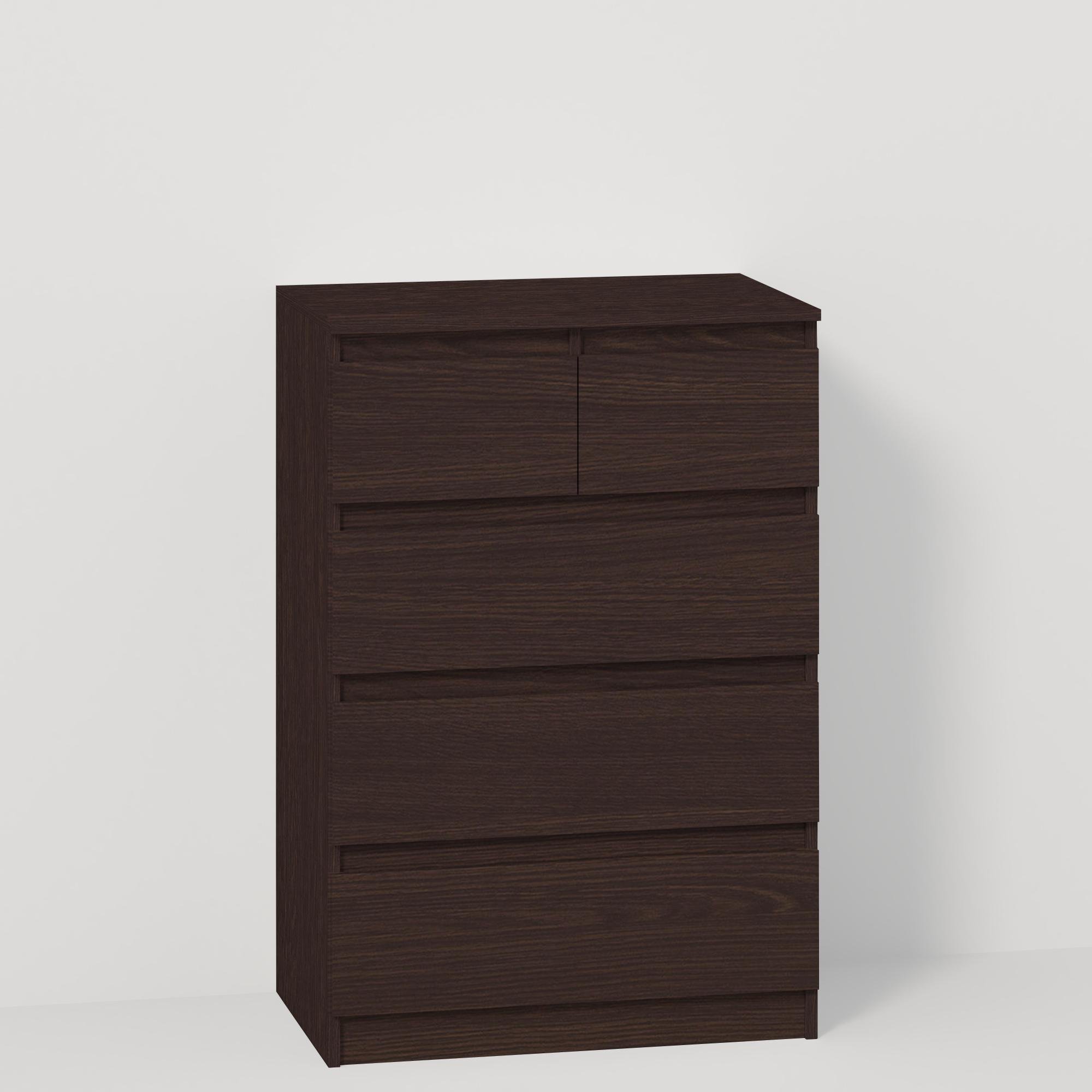 Комод на 5 ящиков без ручек Line KF2+F3 700x450x1035 мм Венге Магия - фото 2 Комод на 5 ящиков без ручек Line KF2+F3 700x450x1035 мм Венге Магия - фото 2