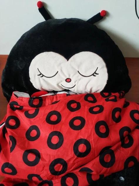Дитячий спальний мішок-подушка на блискавці TOPA Божа Корівка Baby Sleeping Bag 120 см S Червоний - фото 3 Дитячий спальний мішок-подушка на блискавці TOPA Божа Корівка Baby Sleeping Bag 120 см S Червоний - фото 3