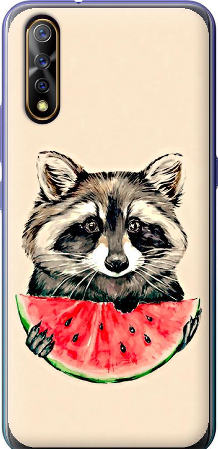 Чехол на Vivo V17 Neo Енотик с арбузом (4605t-1764-42517)