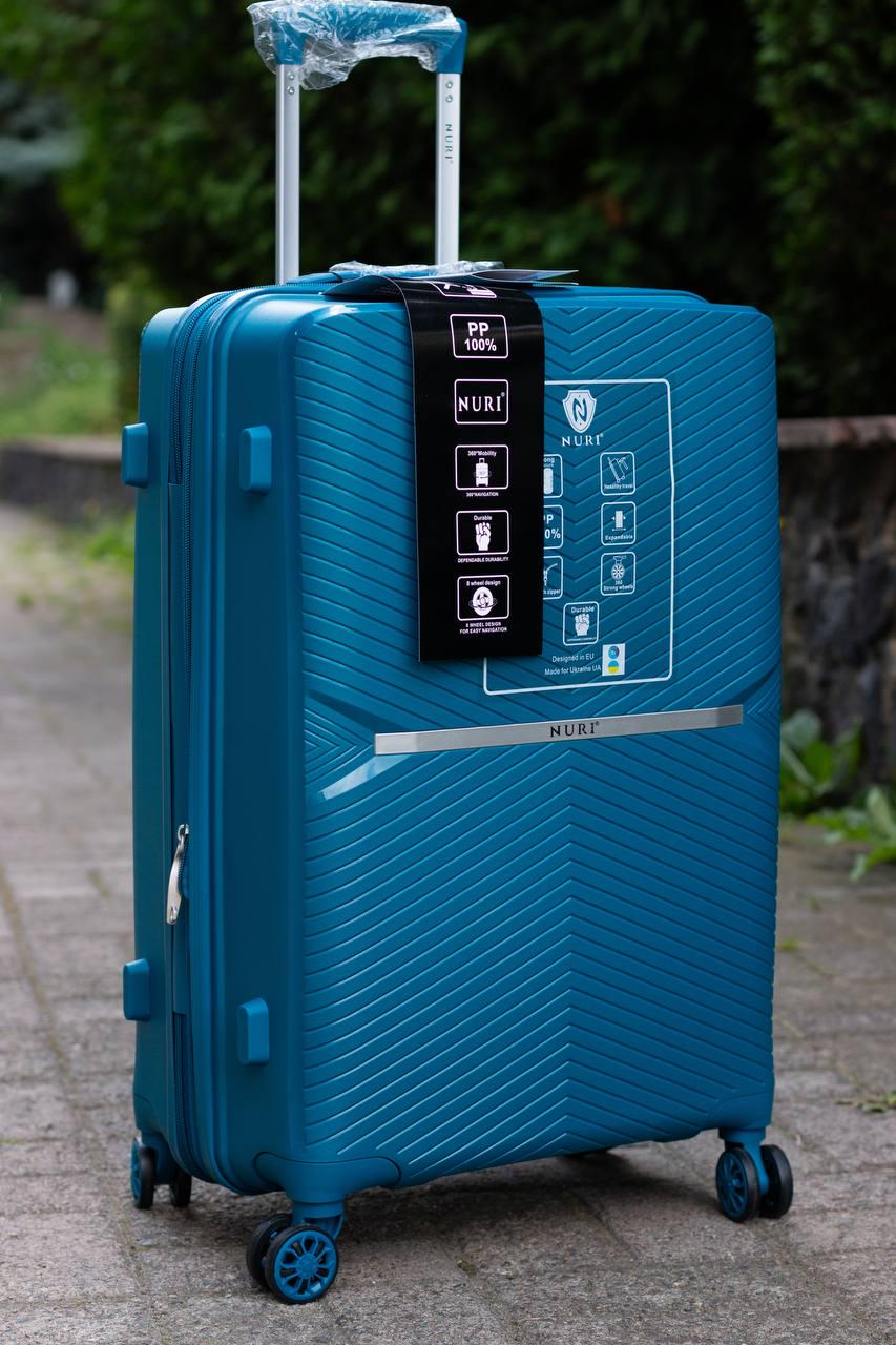Валіза пластикова Nuri 2002 середній Синій (11822882) - фото 7 Валіза пластикова Nuri 2002 середній Синій (11822882) - фото 7