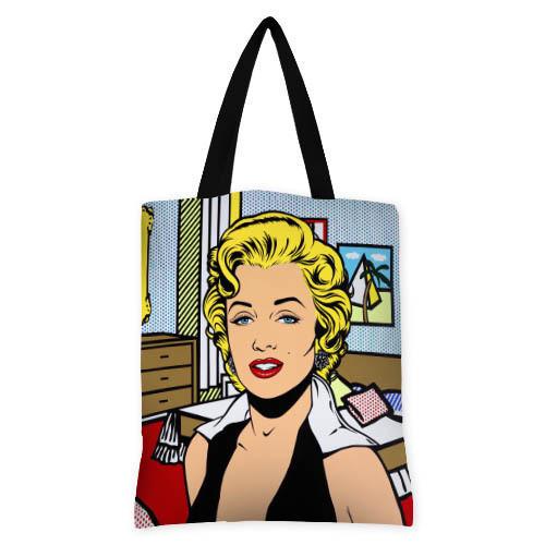 Сумка женская тканевая Presentville Marilyn Monroe pop art (SV 20M021 BL)