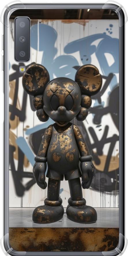 Чехол на Samsung Galaxy A7 (2018) A750F Bronze kaws v2 (6098sp-1582-42517)