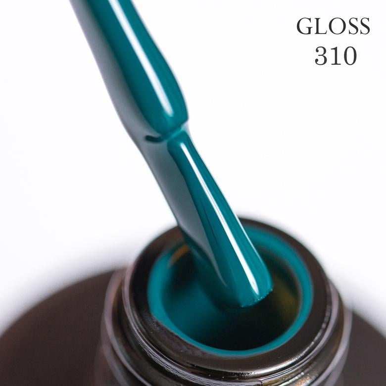 Гель-лак GLOSS 310 11 мл Изумрудный (743698)