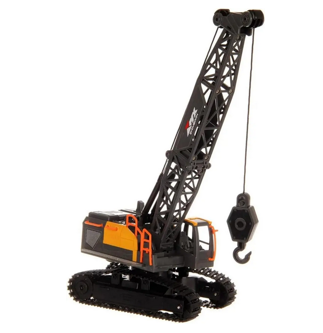 Кран гусеничний підіймальний на радіокеруванні з керованою стрілою й підсвічуванням