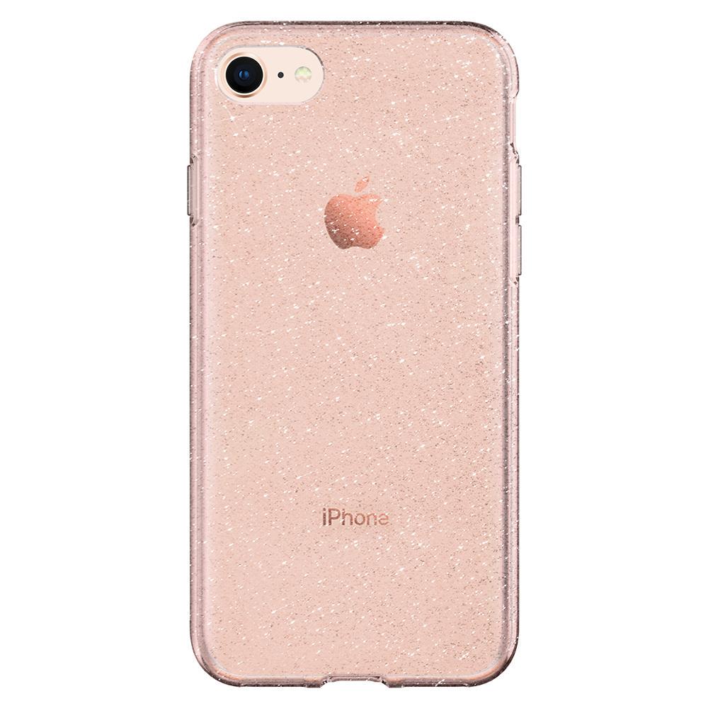 Чохол прозорий з блискітками Spigen Liquid Crystal Glitter 042CS21419 для Iphone 7/8/SE 2/3 2020/2022 (4.7") Rose Quartz - фото 6