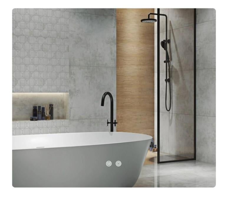 Дзеркало для ванної кімнати Qtap Taurus TA2 прямокутне з LED-підсвіткою Touch антизапотіванням (QTTAU100080048957)