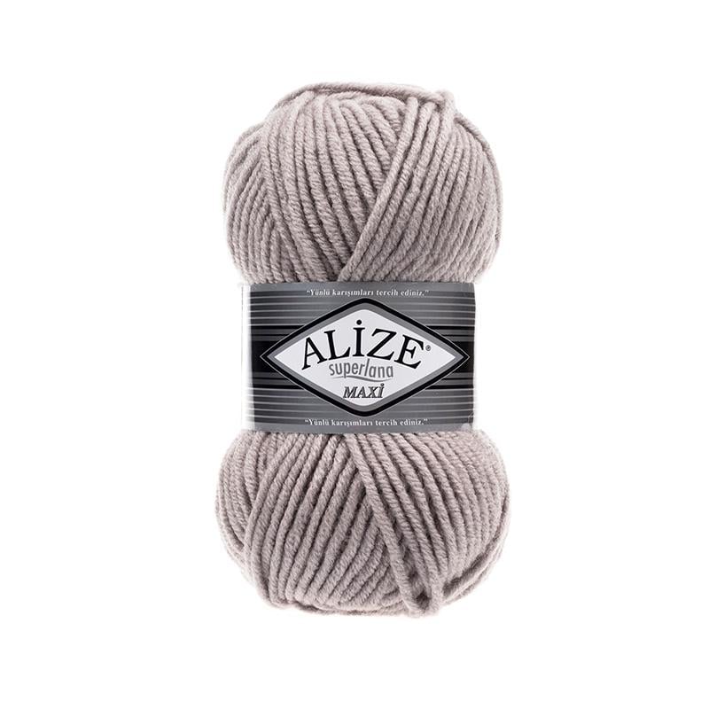 Пряжа Alize SuperLana Maxi 652 Попелястий Пряжа Alize SuperLana Maxi 652 Попелястий