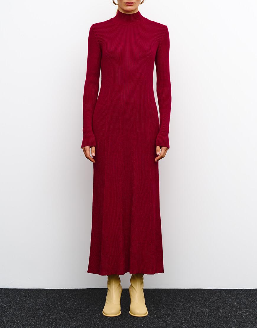 Сукня Aveline J.D.WOOL вишнева XS-S
