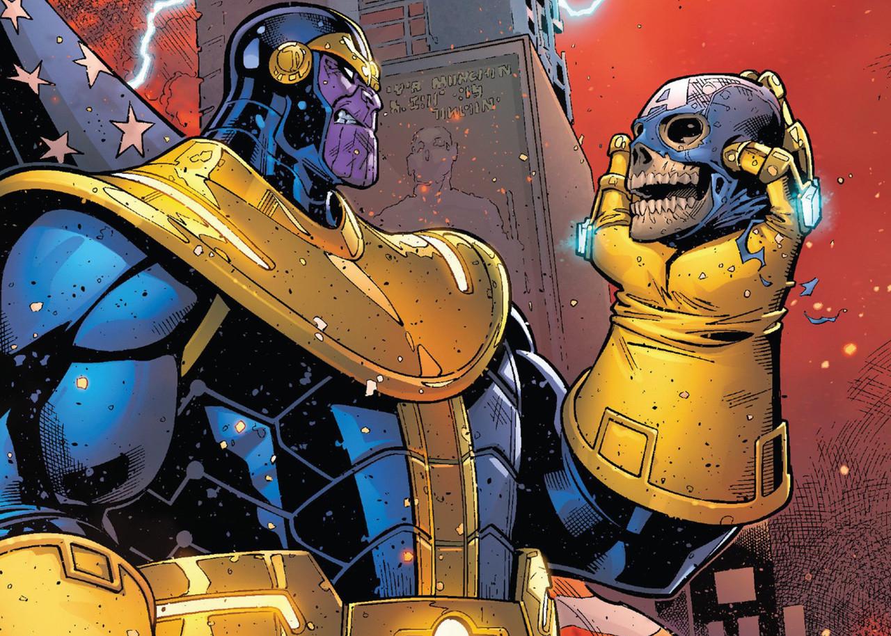 Картина постер Gee! Thanos Танос комікс 60х40 см TN.09.001