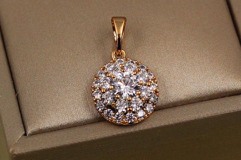 Кулон Xuping Jewelry Гіза 12 мм Золотистий