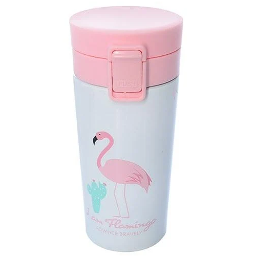 Термочашка SNT 380 мл Білий/Рожевий (80602)