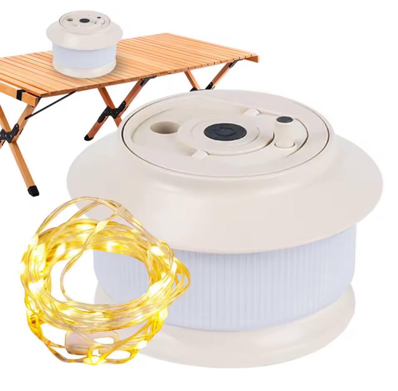 Лампа кемпинговая аккумуляторная светодиодная 2в1 с гирляндой 20 м (u5u-ts8-od0) - фото 3 Лампа кемпинговая аккумуляторная светодиодная 2в1 с гирляндой 20 м (u5u-ts8-od0) - фото 3