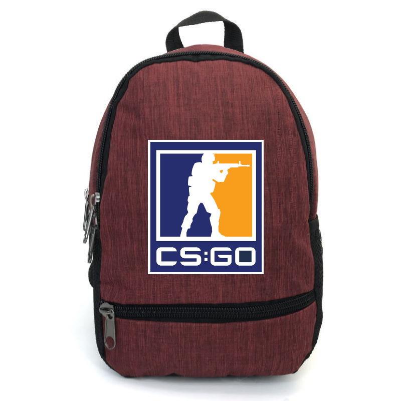Школьный рюкзак с принтом Counter-Strike CSGO-004 12,5 л Бордовый (1441896079)