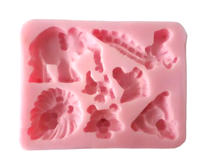 Молд кондитерський для мастики та шоколаду Тварини силіконовий 12x9 см (15130)