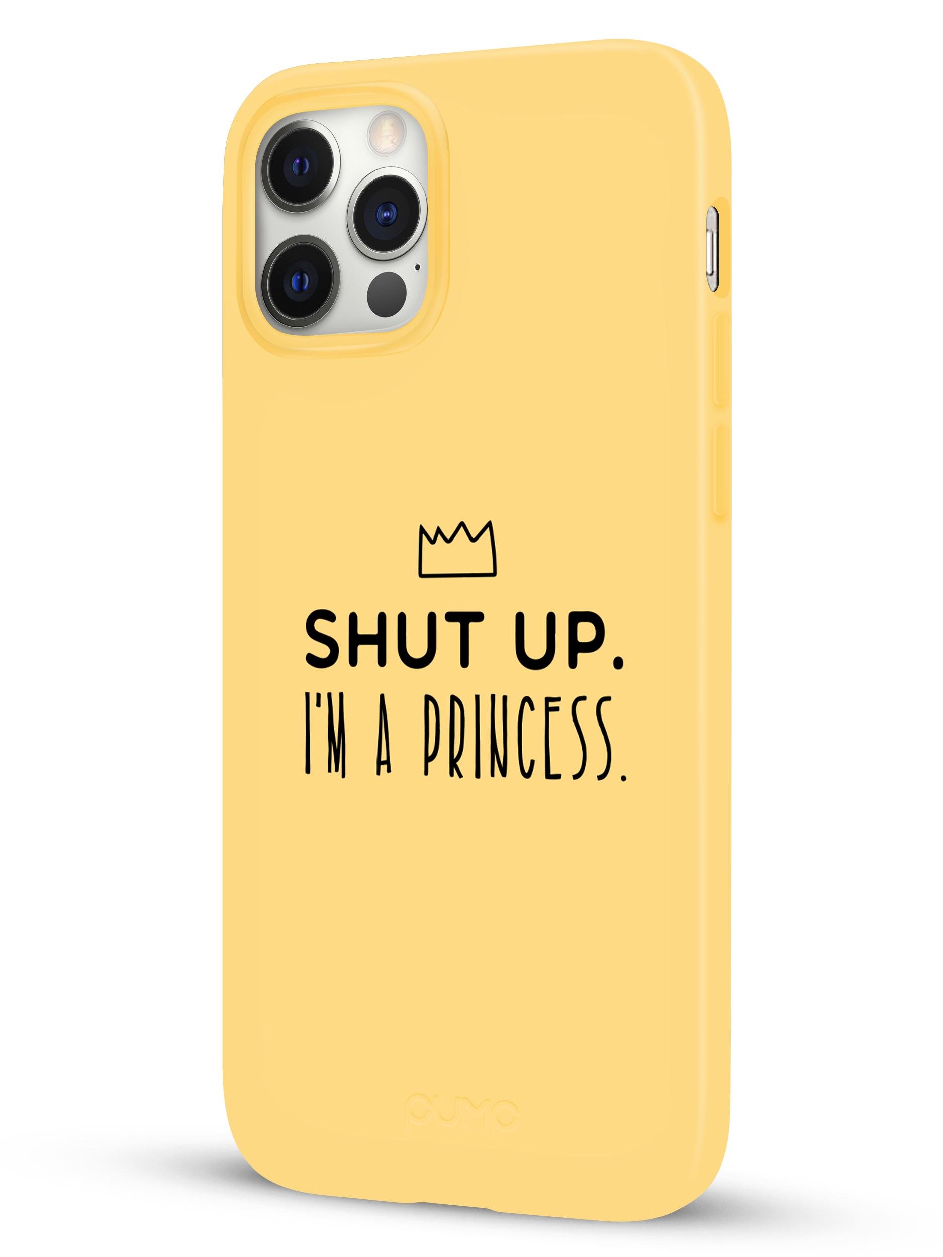 Чехол Pump Silicone Minimalistic Case for iPhone 12/12 Pro I'm a Princess С рисунком Желтый - фото 2