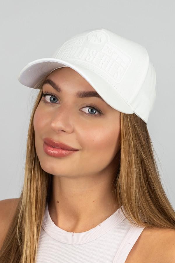Кепка трекерка унисекс с накаткой WORLD SERIES Белый (1551)