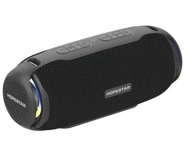 Колонка портативна Hopestar H48 Bluetooth MP3/FM/AUX/Mic/LED стерео 10 Вт Чорний (11189417) - фото 2