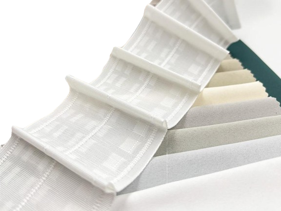 Рівномірна тасьма 8 см 1/1,5 Білий