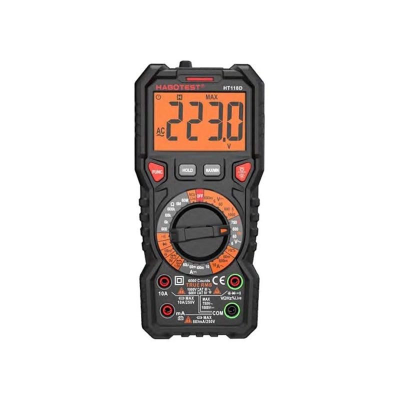 Мультиметр Habotest DC1000V/10A AC750V/10A (HT118D)