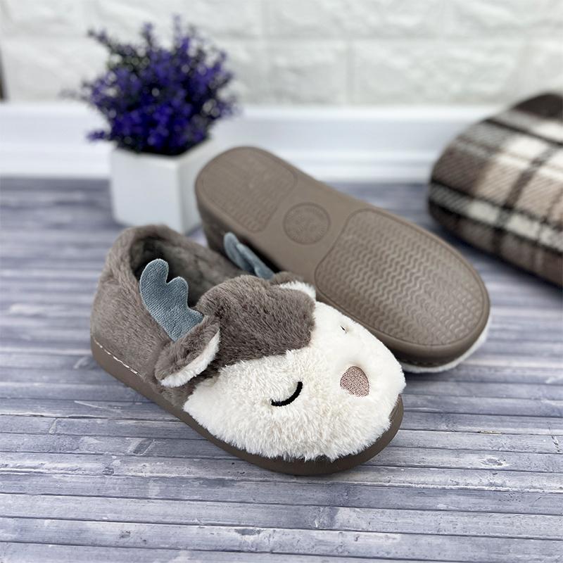 Домашні тапочки жіночі Jomix Е-000245 Олені із закритою пятою 23,5 см p. 37 Коричневий (24739149) - фото 4 Домашні тапочки жіночі Jomix Е-000245 Олені із закритою пятою 23,5 см p. 37 Коричневий (24739149) - фото 4