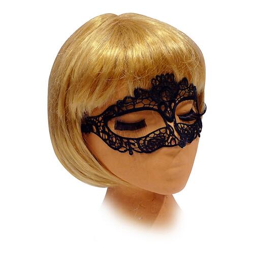 Маска ажурная Кружево SETA Decor 15-340BLK