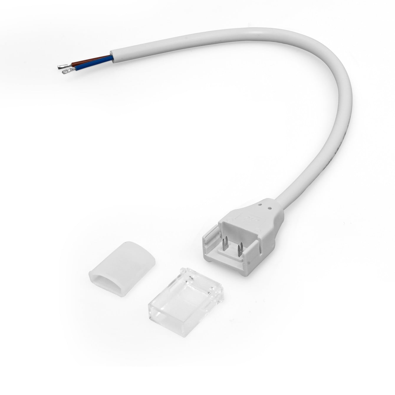 Конектор з кабелем та торцева заглушка для LED стрічки Videx VL-LST-CB65-FC02 (29161)