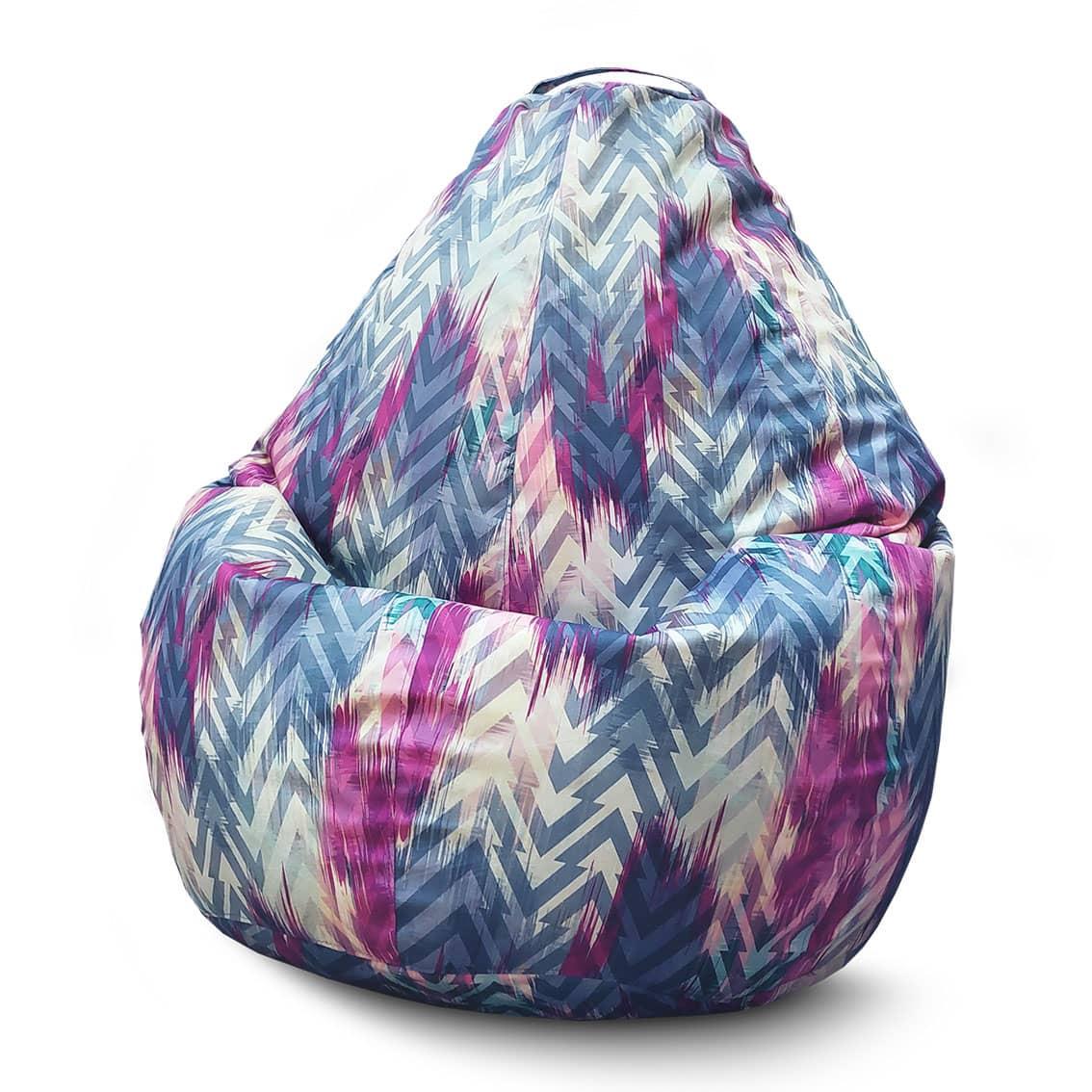 Кресло мешок iPuff Zetta Violet Флок XXL 90х125 см Кресло мешок iPuff Zetta Violet Флок XXL 90х125 см