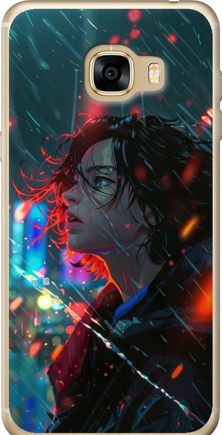 Чехол на Samsung Galaxy C5 C5000 Ночные огни (6096t-301-42517)