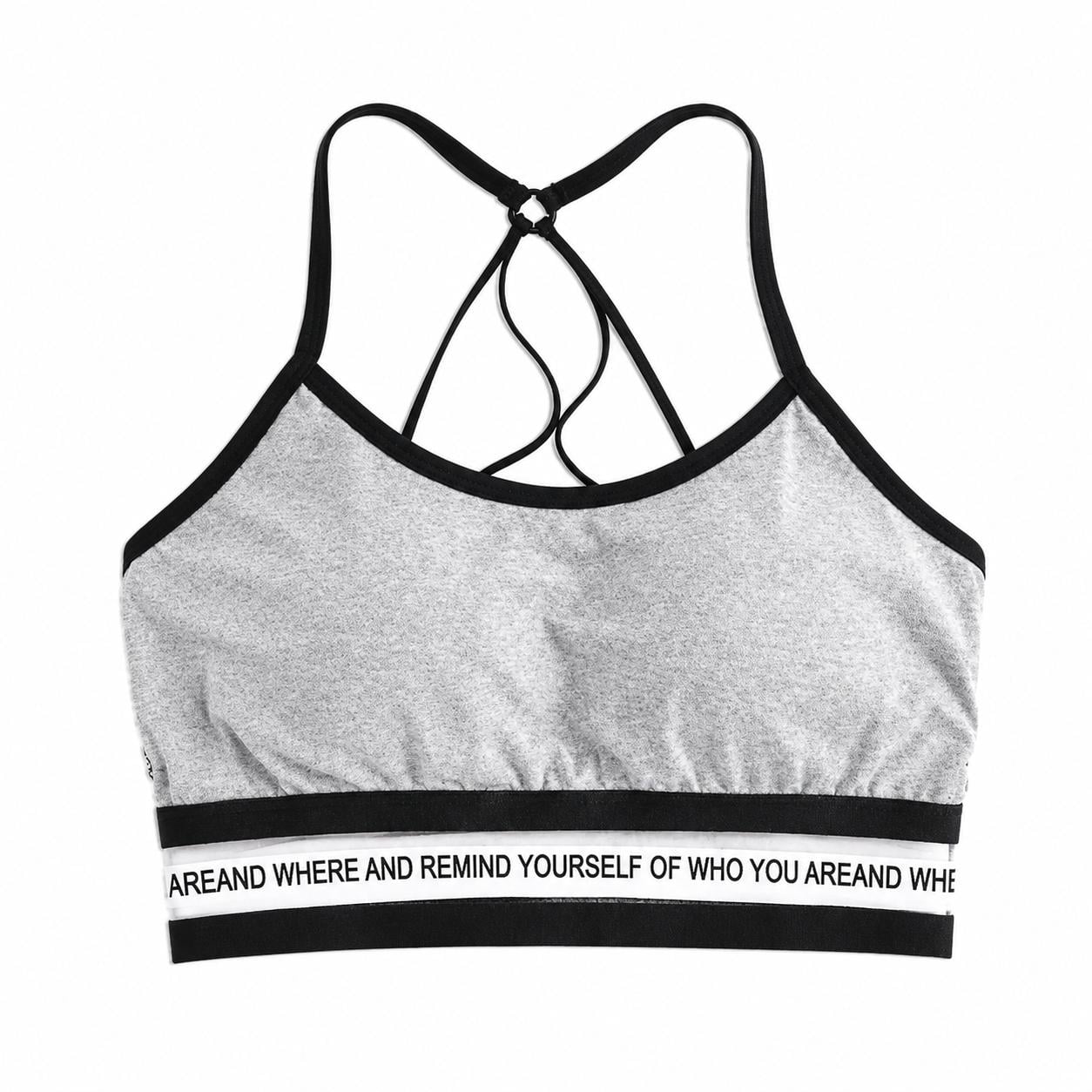 Топ женский спортивный Fitness lady onesize Серый (1059442445)