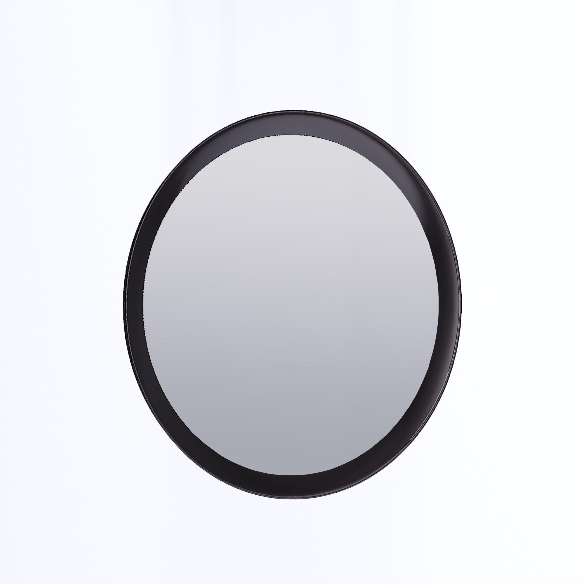 Зеркало круглое MiroMark Квадро полиуретан 800х800 мм Черный (KV-82-BL)