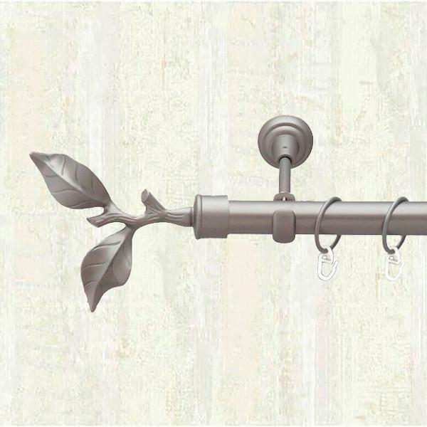 Карниз для штор Orvit Листок однорядний 19 мм 200 см Сатин (000-5987)