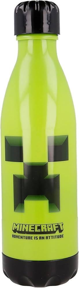 Бутылка пластиковая детская STOR Minecraft на резьбе 25,3x7x7 см 660 мл Зеленый (2528176988)