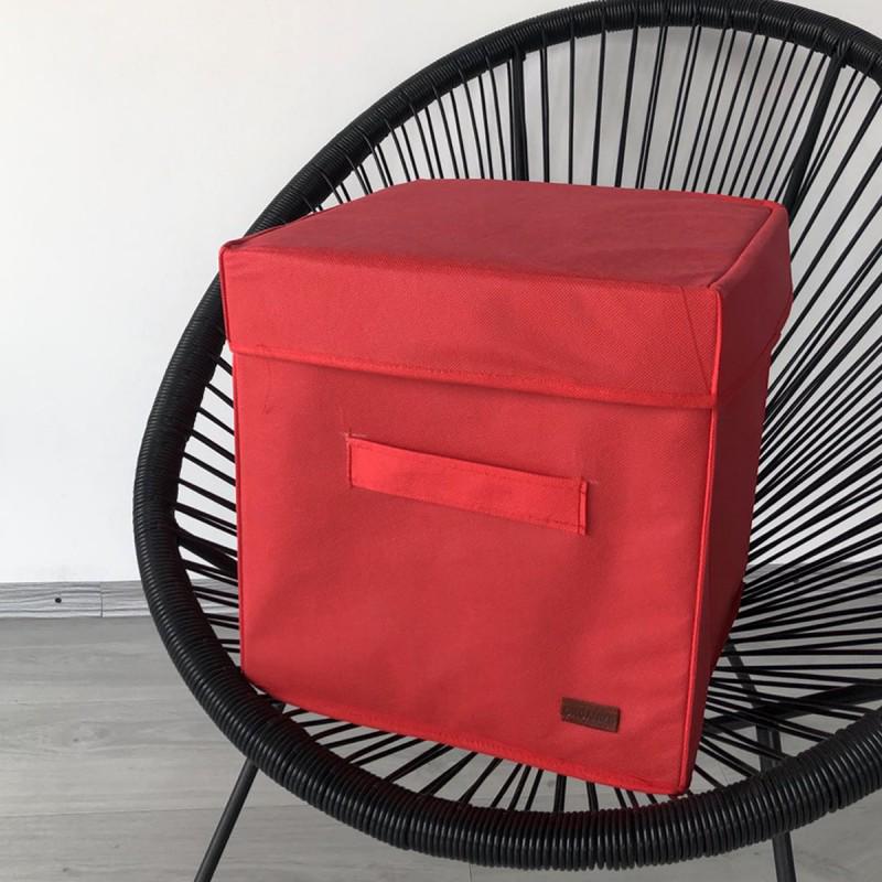 Короб с крышкой для хранения вещей Красный (HY-Kr-red) Короб с крышкой для хранения вещей Красный (HY-Kr-red)