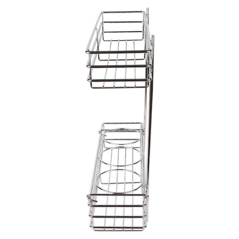 Карго с боковым креплением 2 полки без направляющих 200 мм Хром (59977) - фото 3 Карго с боковым креплением 2 полки без направляющих 200 мм Хром (59977) - фото 3