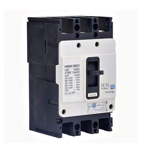 Автоматический выключатель корпусной Hyundai electric MCCB HGM 3P Icu-16 kA 0,8-1 80А (28684924)