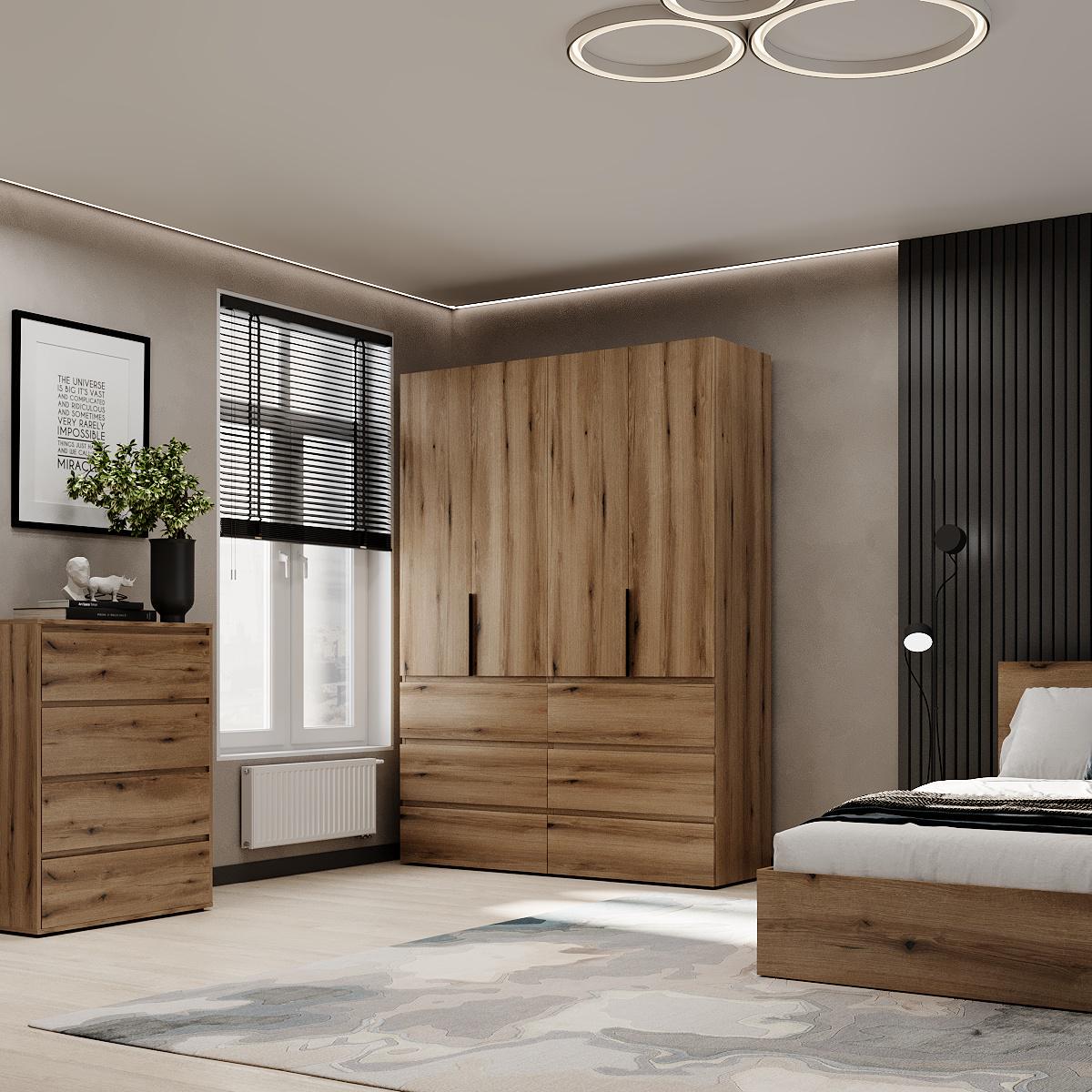 Шафа розпашна комбінована ART IN HEAD №10 Light 1600x500x2200 мм Дуб Евок прибережний (GALTK01010000000) - фото 3 Шафа розпашна комбінована ART IN HEAD №10 Light 1600x500x2200 мм Дуб Евок прибережний (GALTK01010000000) - фото 3